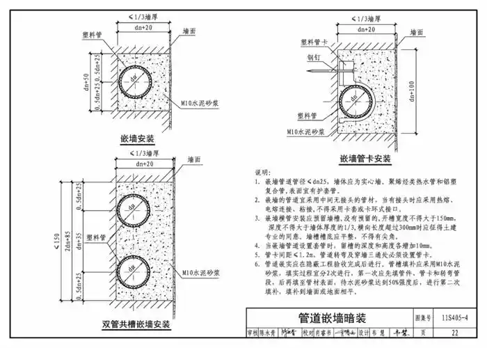 11s405-4:建筑给水塑料管道安装通用详图 - 国家建筑标准设计网