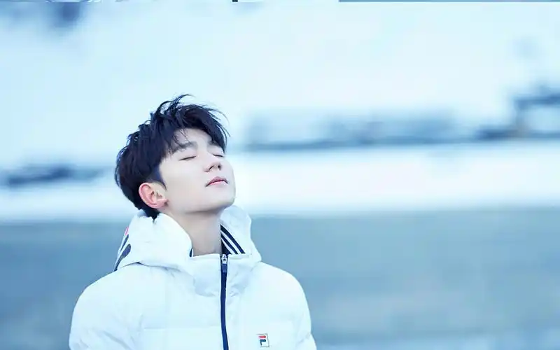 tfboys王源冬日户外帅气壁纸_冰雪之间干净少年