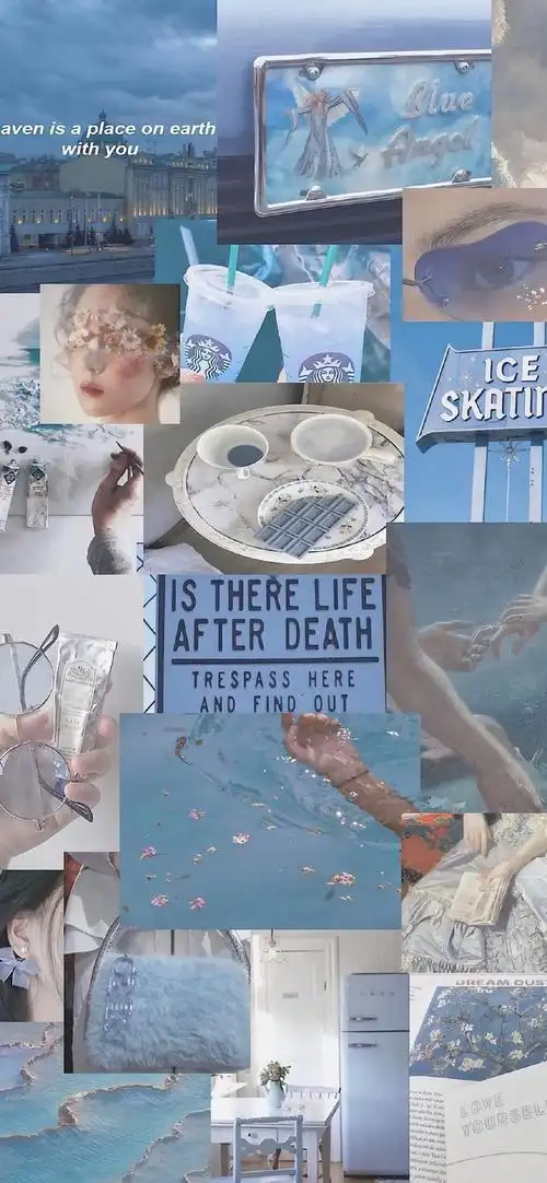 多彩壁纸741期|高清壁纸无水印 蓝色小清新拼接壁纸