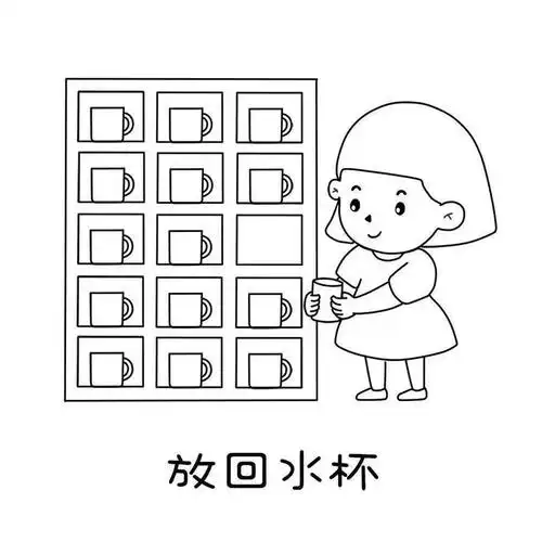 幼儿喝水流程图