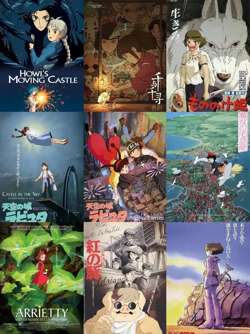 为啥看了那么多都没看到放宫崎骏作品的,童年吗不是,还一直想去 - 抖
