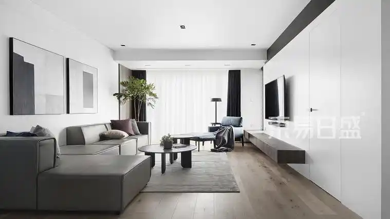 金泓凯旋城147㎡现代轻奢风格装修效果图