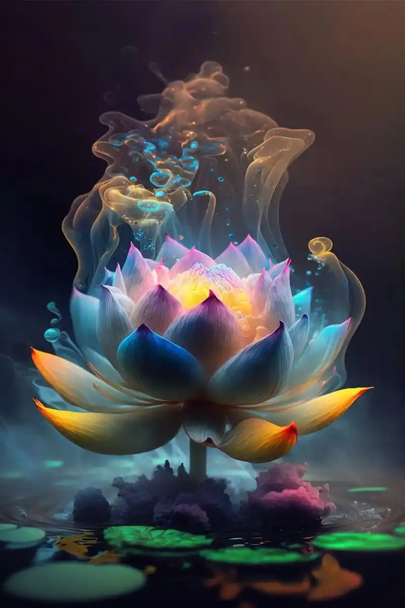 荷花佛光普照佛缘2023试试这个壁纸