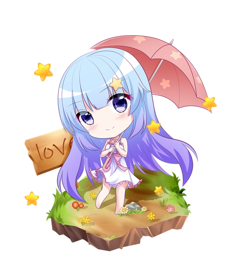 二次元q版立绘插画