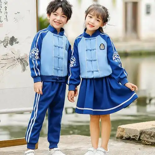 儿童校服套装中国风汉服春秋装小学生班服2021新款幼儿园园服秋款