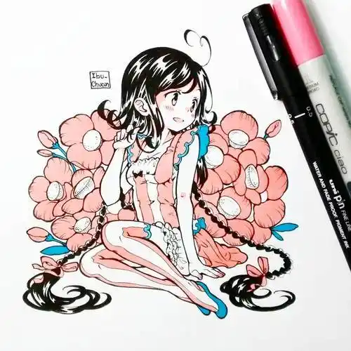 手绘马克笔动漫