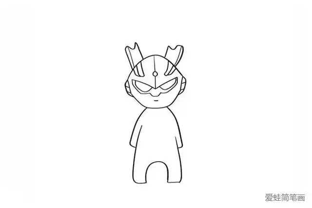 赛罗奥特曼简笔画