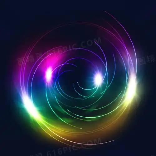光线蓝光抽丝炫幻动感飞舞圆形圆圈梦幻图精灵为您提供炫光免费下载