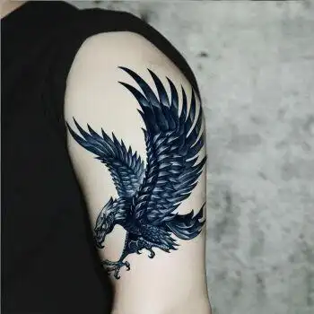 纹身贴洗不掉麒麟招财貔貅穷奇纹身贴防水男花臂半臂手臂仿真刺青贴纸