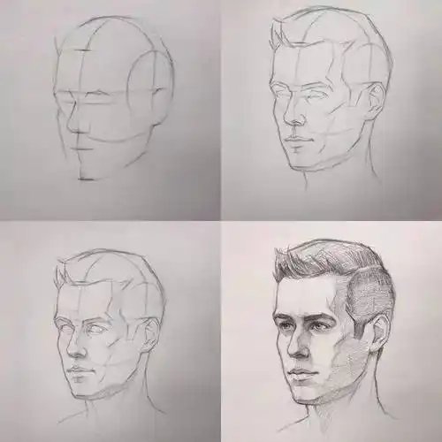 三庭 指脸的长度比例,把脸的长度分为三个等分,从前额发际线至眉骨,从