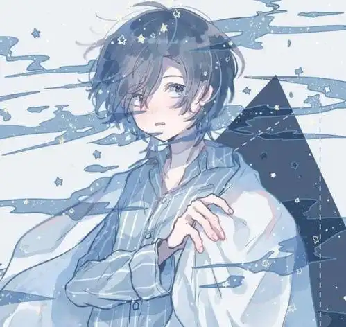 类似这样的男生动漫头像,干净帅气