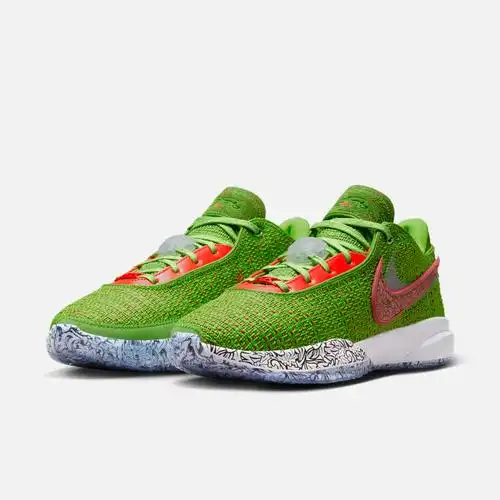 nike耐克lebronxx20男鞋圣诞绿实战篮球鞋透气fj4956300