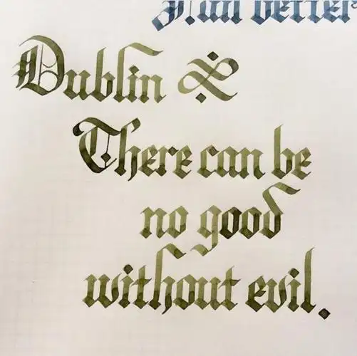 英文花体哥特体byehyehlin