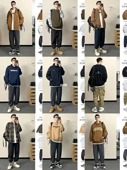 简约休闲 日系 港风 清爽 黑白系 黑白配 显高显瘦模特:身高178,体重