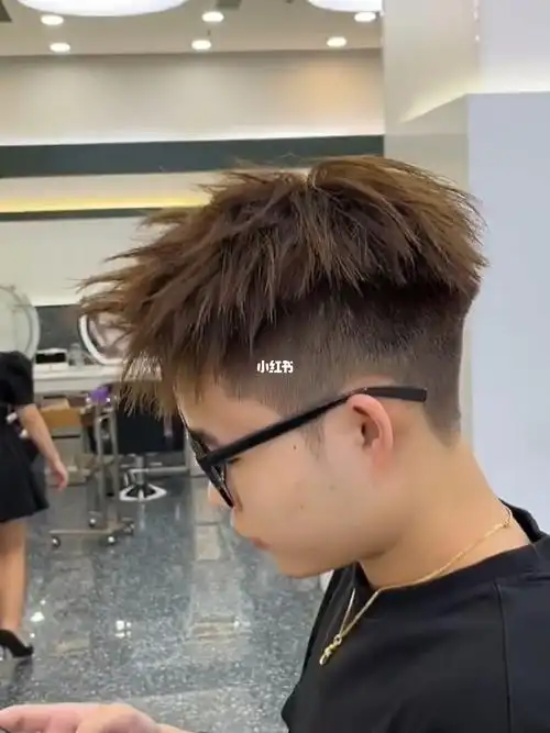 摩根碎盖钢夹烫蓬松烫发易打理男士烫发