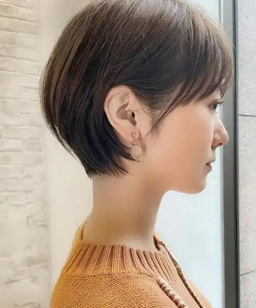 立体短发造型图片扁头女生必备短发发型