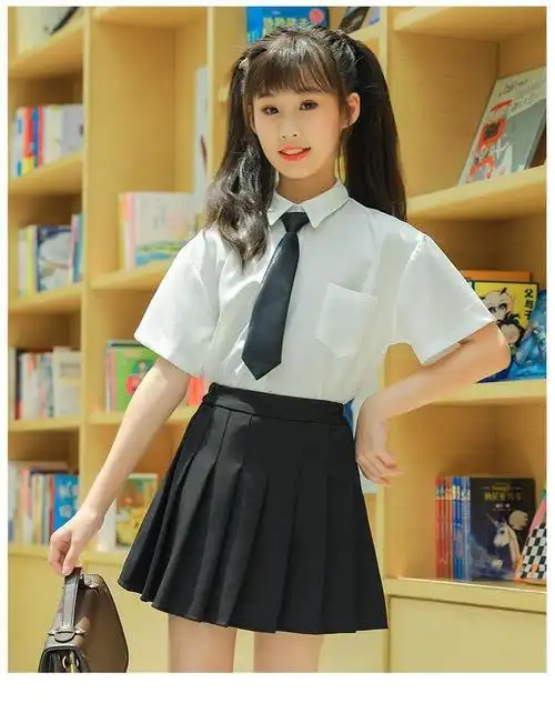 岁儿童班服学院风中童女装小女孩子夏装小学生校服夏款学生秋装百褶裙