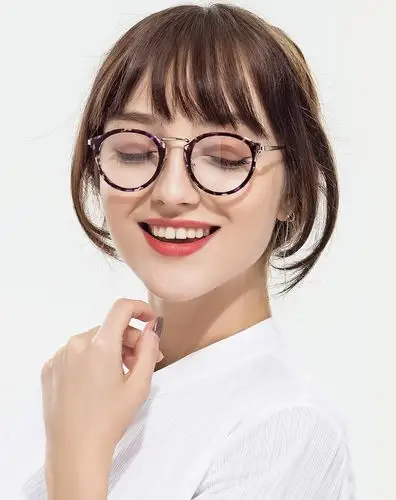 卡仕曼眼镜女士款圆形全框时尚复古近视镜女士近视眼镜框cx1046-1