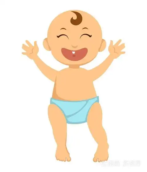 开朗友好可爱的孩子孤立的卡通平面矢量插图白色背景.