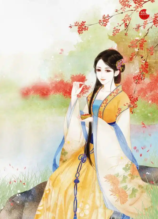 古风美女 女性 古装 插画 唯美 美女 美人 古风人物 古风女子 倾国