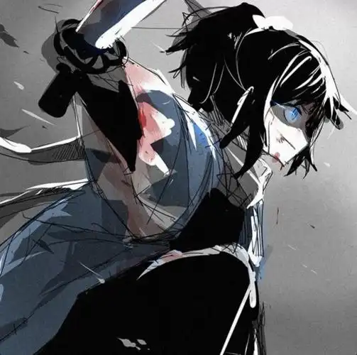 动漫头像男孩子拔刀剑头像心中有剑自成神