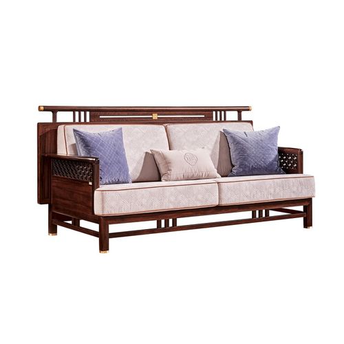 南洋胡氏 鸿运hs9922沙发中式古典单/双/三/四人位 黑檀实木