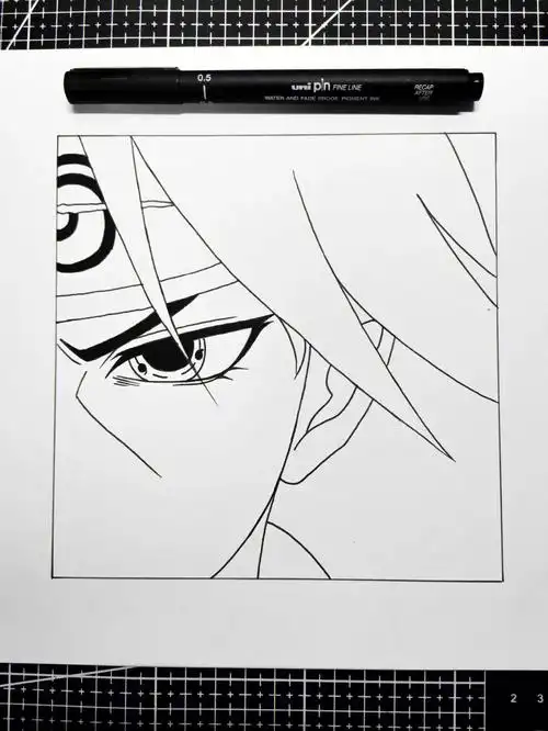 73火影忍者系列手绘教程～宇智波鼬73步骤我放在了图片里面,大家