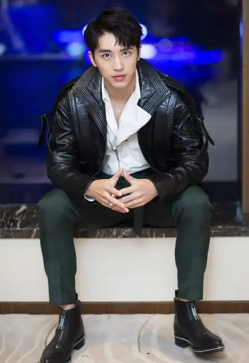 许魏洲图片 许魏洲帅气皮衣写真,明星,街拍,帅气,帅