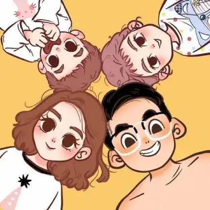 一家四口卡通头像一家四口卡通头像超萌一儿一女图片