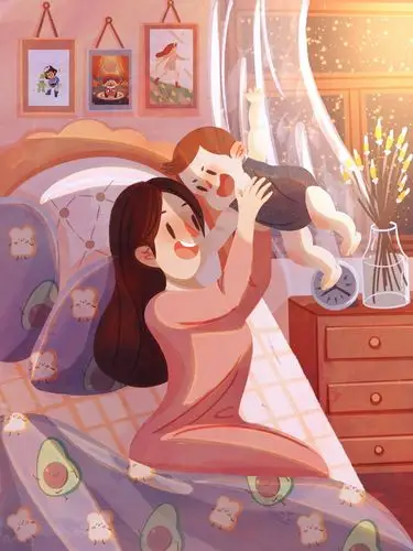 【努力做一个很棒的妈妈系列】主题插画