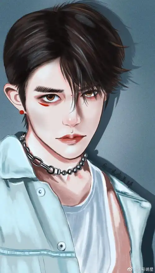 易烊千玺超话#手绘爱豆大赛#看看易烊千玺粉丝画的!