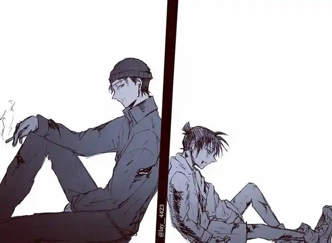 赤井秀一江戸川コナン灵的名侦探柯南插画图片