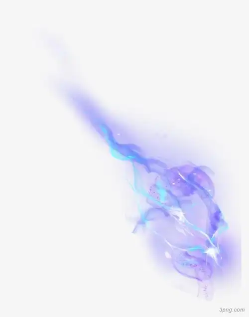 蓝色火焰特效png素材透明免抠图片-装饰效果-三元素3png.com