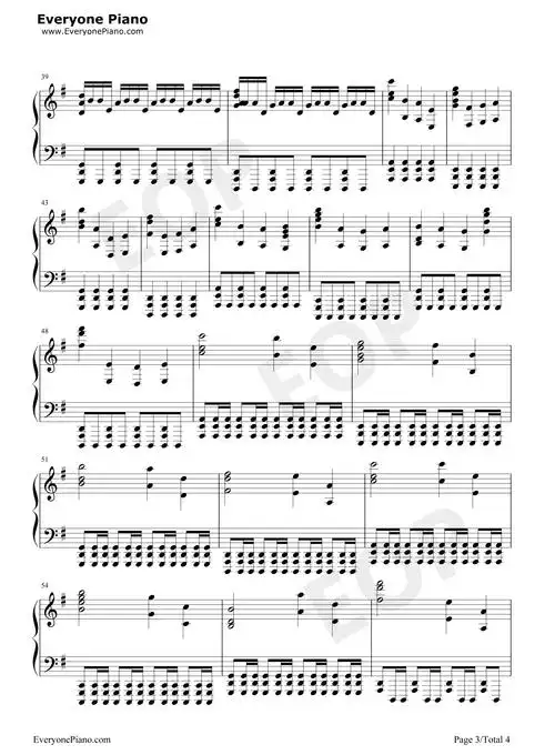 time- 盗梦空间-inception ost五线谱预览3-钢琴谱文件(五线谱,双手