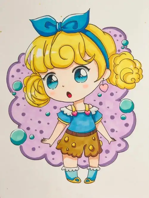 画画  #动漫  #绘画  #马克笔  #卡通头像  #动漫手绘  #马克笔手绘