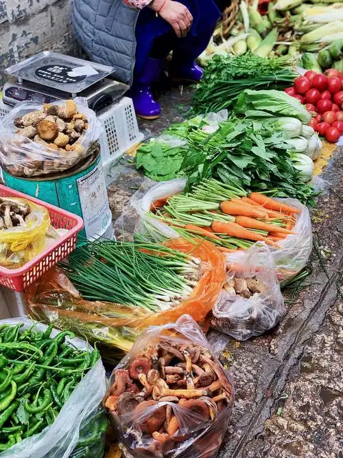 云南的一些菜市场