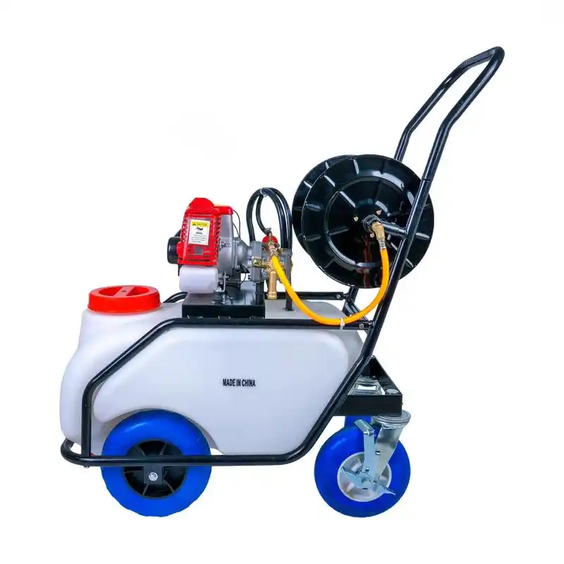 tf-100a手推式汽油打药机, 60升大容量药桶,自动回流 - 抖音
