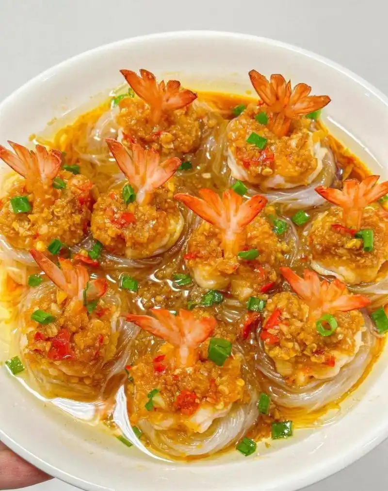 年夜饭必备97好吃又好看的蒜蓉粉丝虾巨简单|||08厨房小白秒变