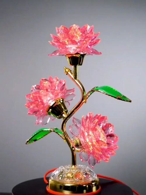 聚宝盆供佛家居装饰金莲花佛供花金华聚宝盘寺专用开业礼品