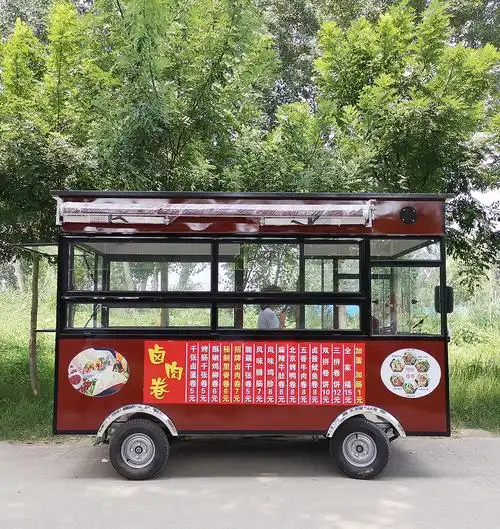 移动美食餐饮车摆摊小吃车早餐车
