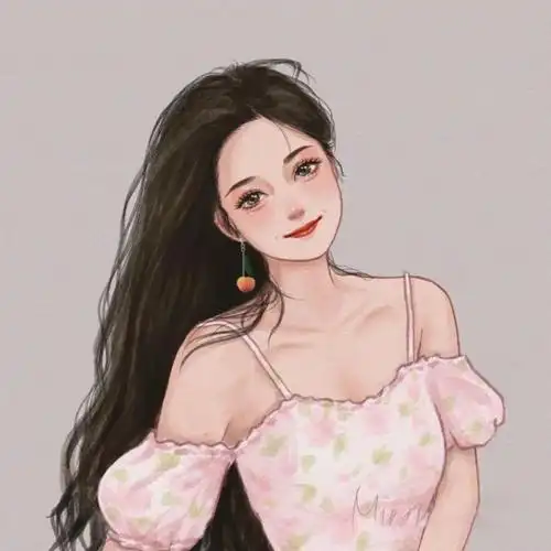 超美的微信插画头像一见钟情