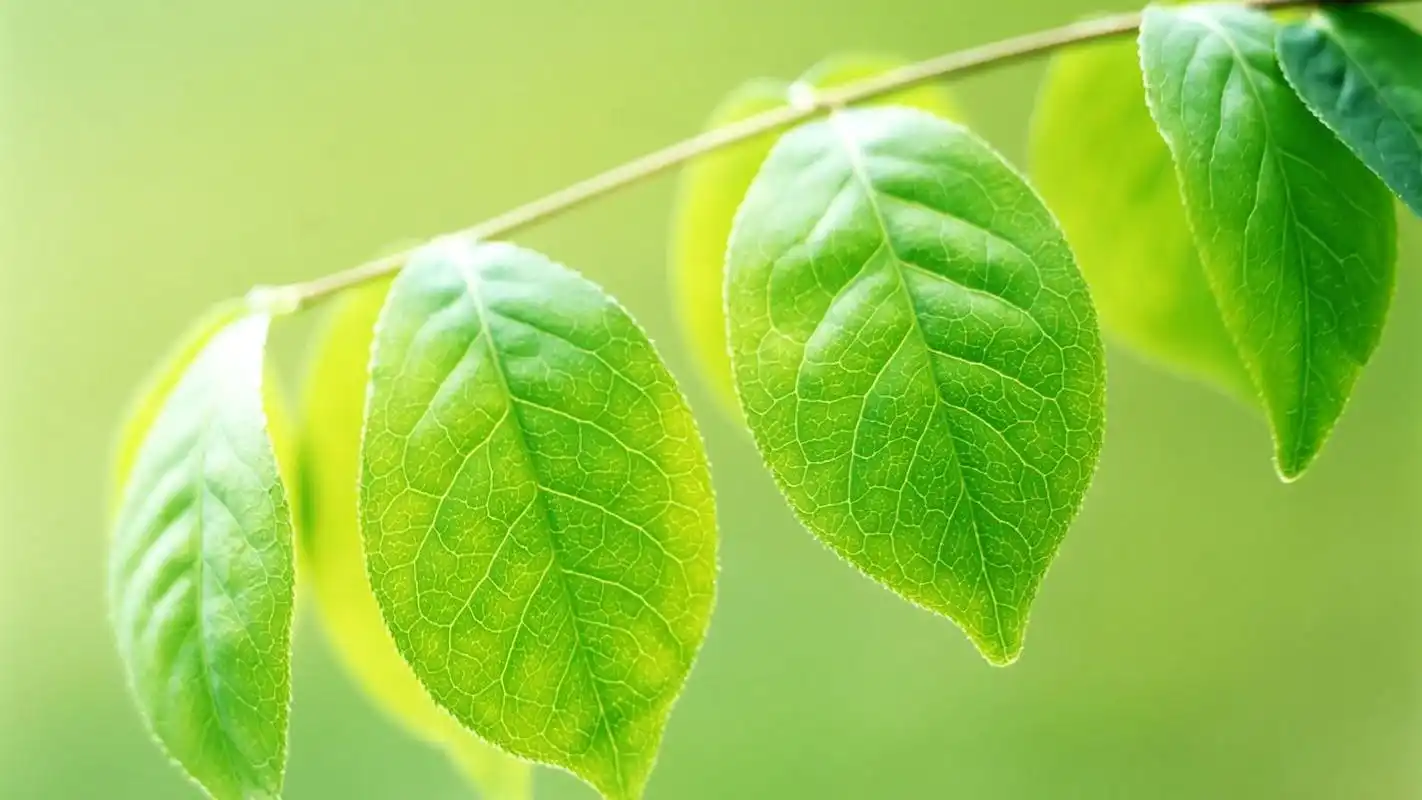 绿色护眼小草与雨露电脑桌面壁纸