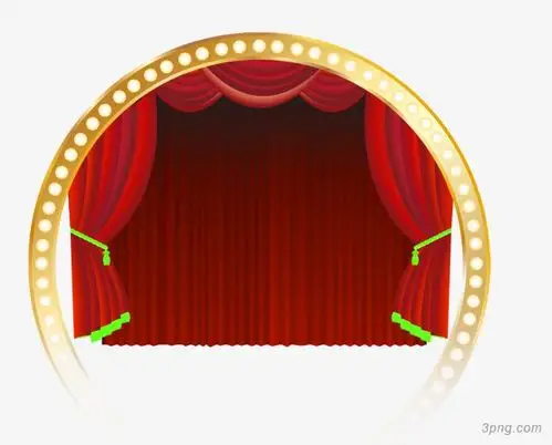 舞台之家png素材透明免抠图片-卡通手绘