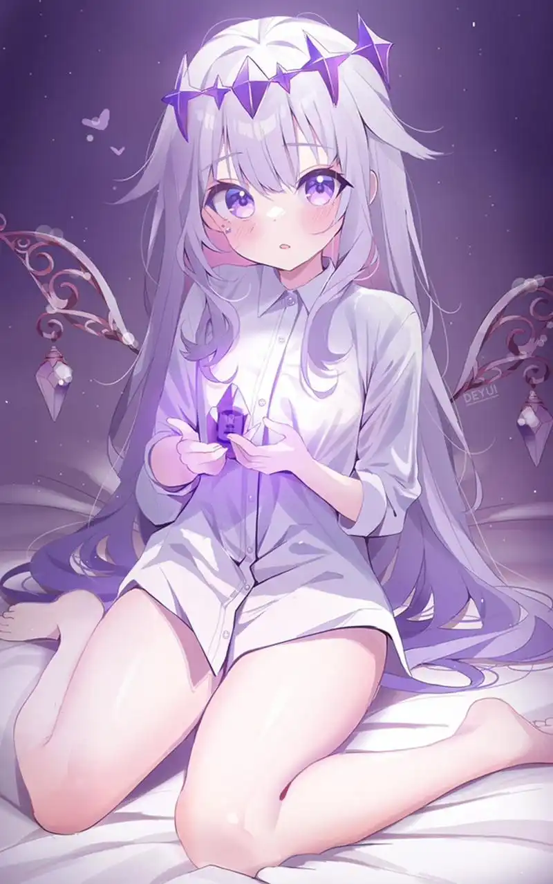 银发萝莉石头 画师:deyui|デュイ#二次元美图# #我爱二次元# #二次元