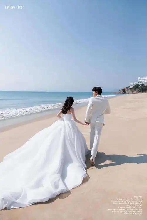 原创-清新浪漫的海景婚纱照,看一万遍心动