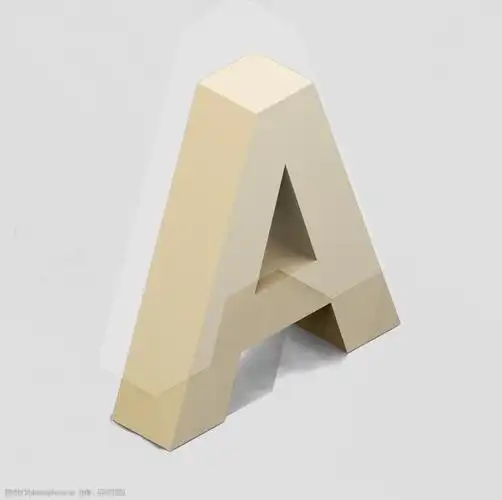 立体3d英文字母a