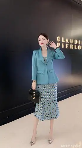 2021春夏季新款气质连衣裙两件套装成熟女性风格时尚女装穿搭