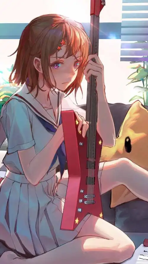 小清新动漫少女手机壁纸