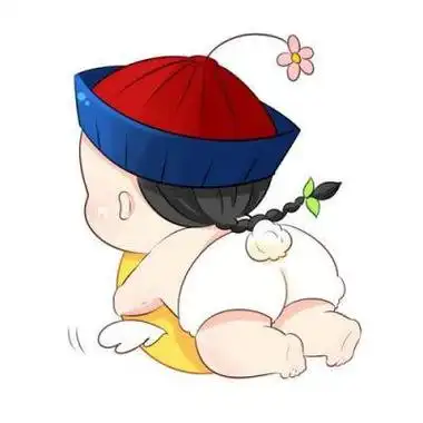 萌萌哒的小僵尸卡通头像图片一左一右情侣头像