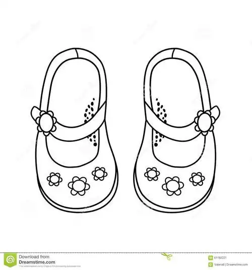 小女孩穿鞋子简笔画 第2页